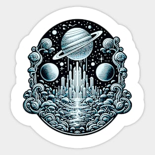 Fantastic Worlds Of Outer Space 408 Sticker